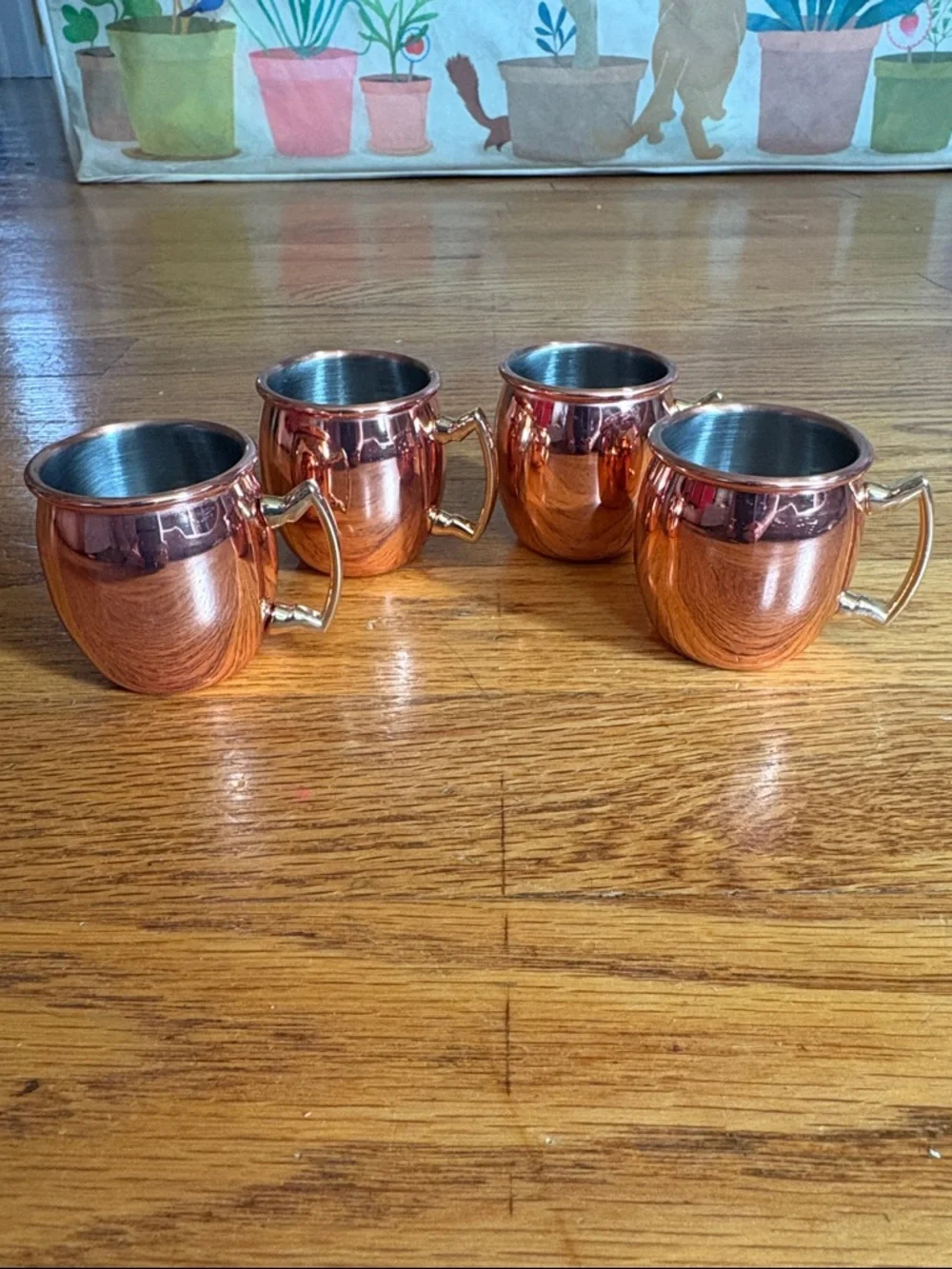 Copper Moscow Mule Mug Set - Polished Copper Finish